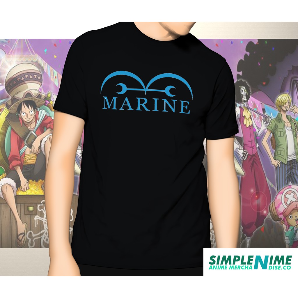 Kaos Anime One Piece marine 24s | One Piece Anime