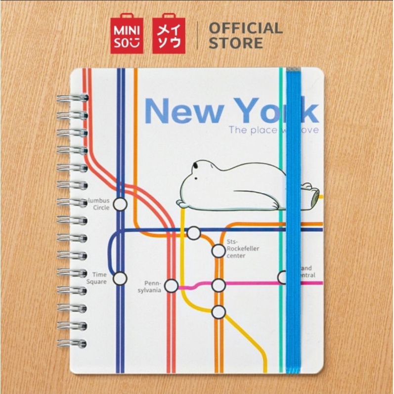

MINISO! Spiral notebook. Geser utk pilihan gambar. Buku tulis miniso murah