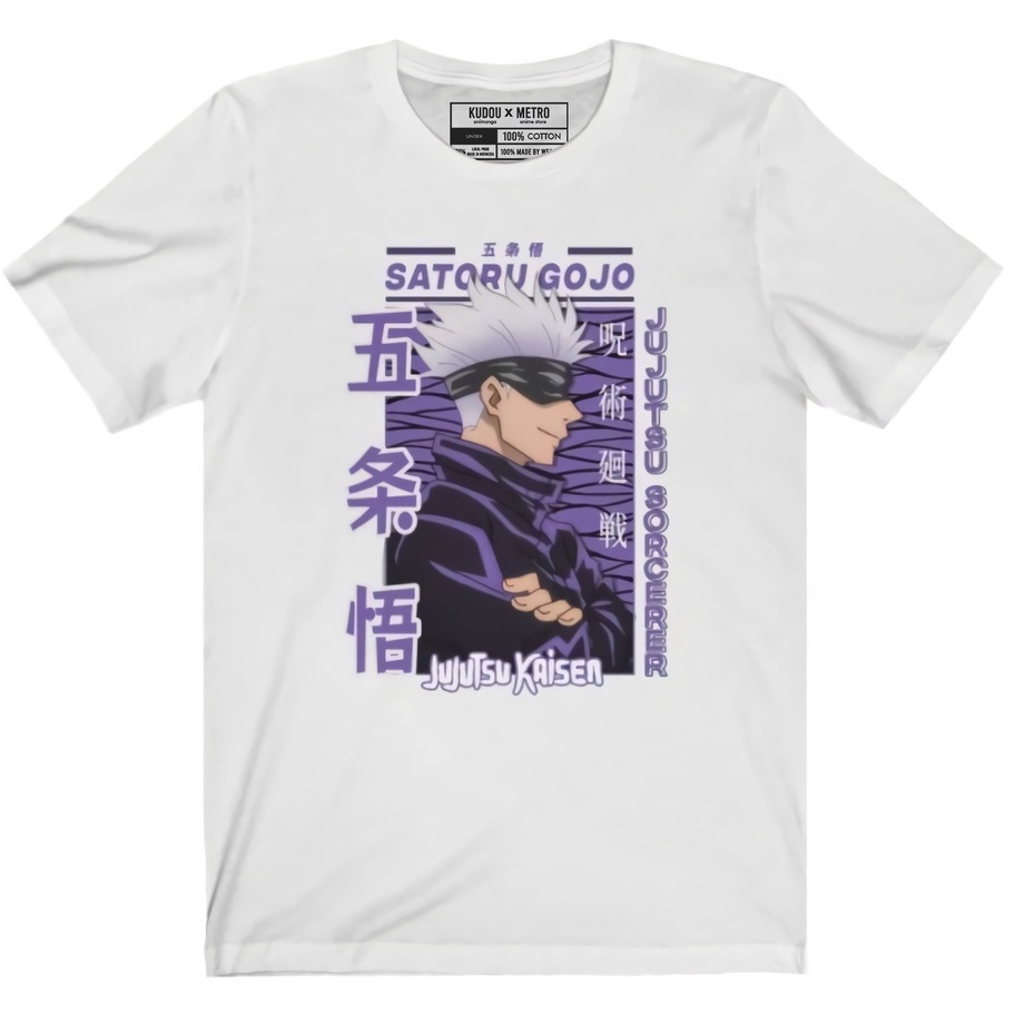 Tshirt Gojo Satoru Portrait Anime Manga Jujutsu Kaisen Premium Unisex