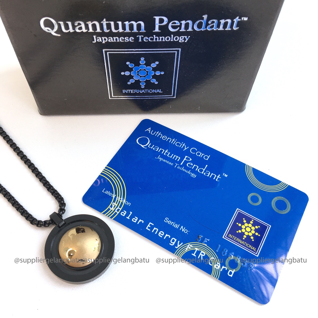 KALUNG KESEHATAN quantum Pendant BLACK GLOBE GERMANIUM bersertifikat