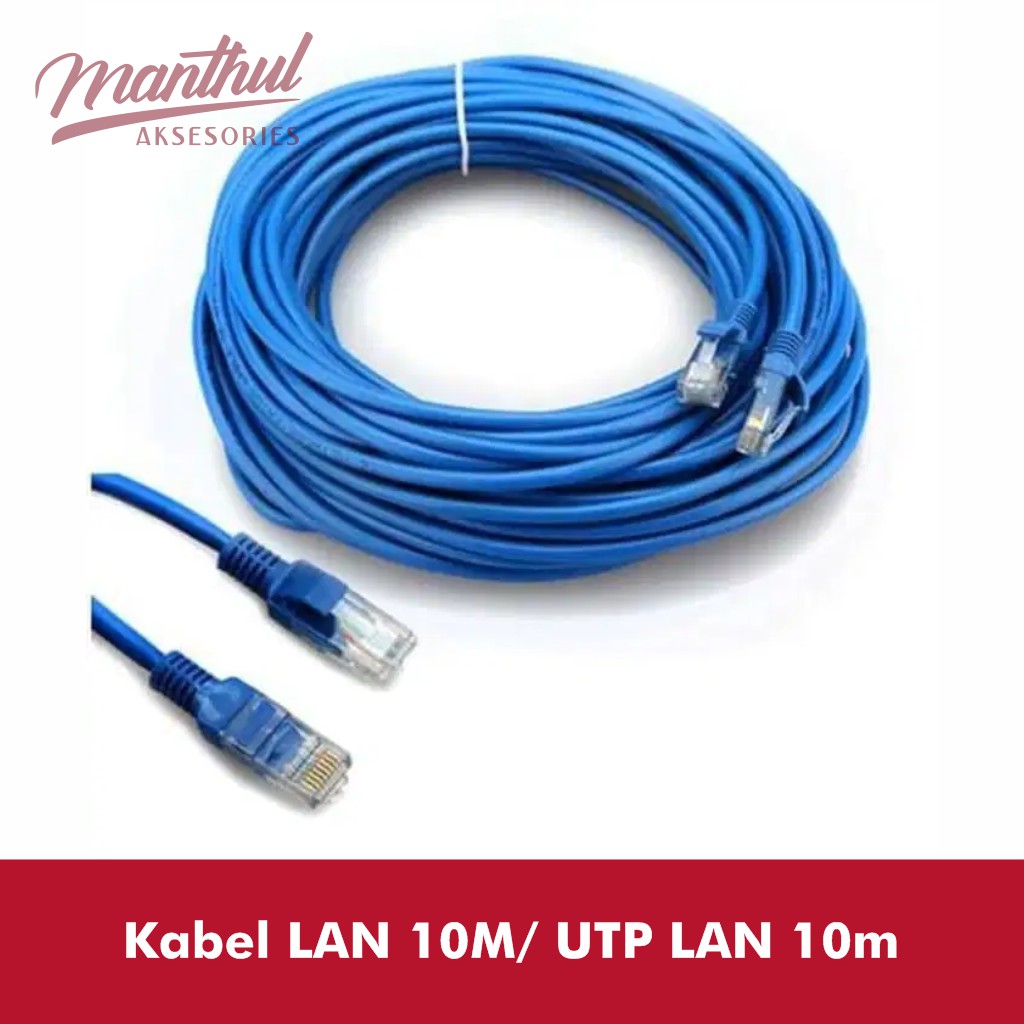 Kabel Lan 10 Meter RJ45 Cat 5e Ethernet Cable