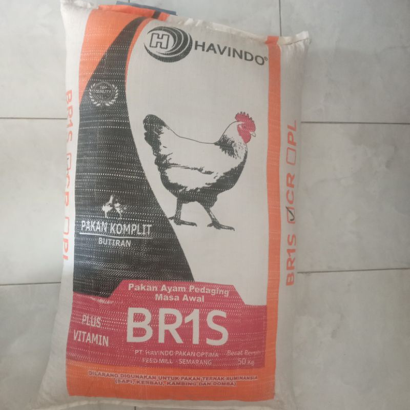 PAKAN AYAM / PAKAN AYAM PEDAGING BR1S 1 SAK 50 KG