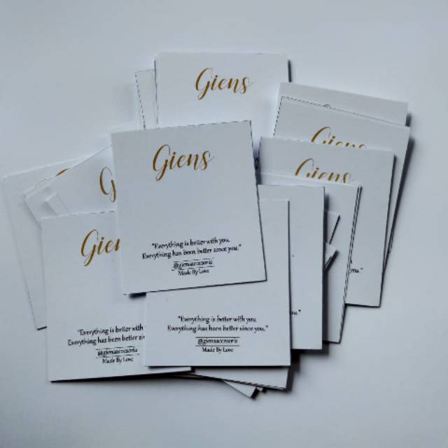 

Label Accessories ( Isi 20 Kartu )