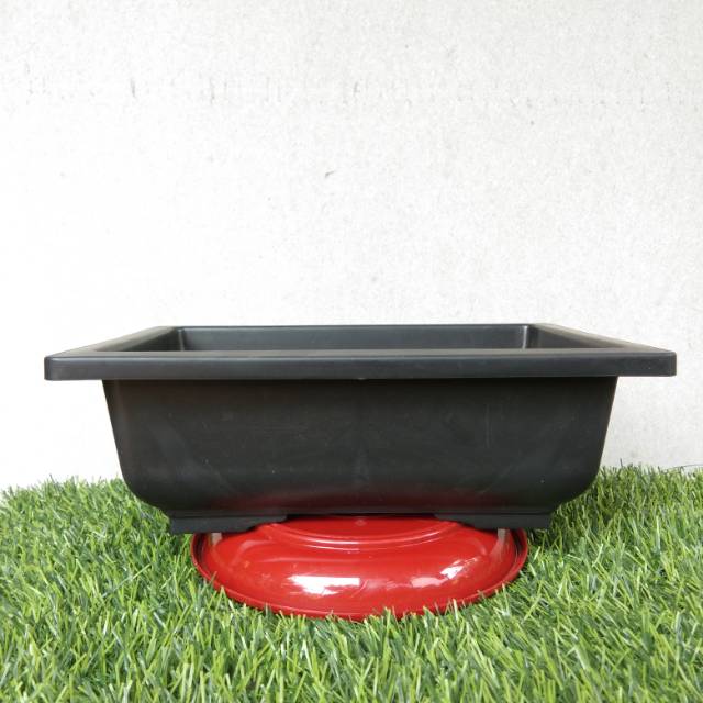 Pot Bonsai NKT 01 Hitam Pot Bonsai Kotak Bahan Plastik