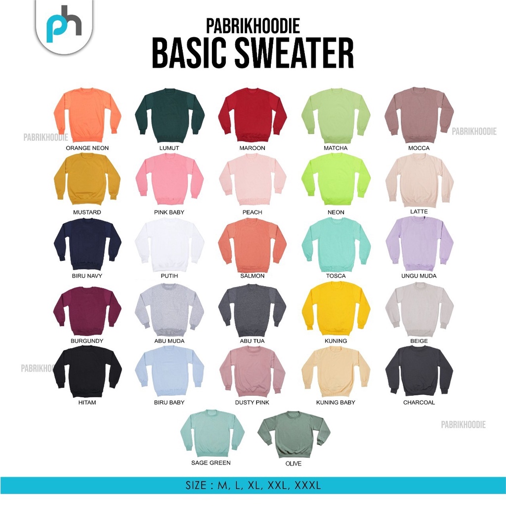 PABRIKHOODIE - BASIC SWEATER LOVING YOU THE ANTIDOT M -XXL {PRIA &amp; WANITA} (BORDIR)