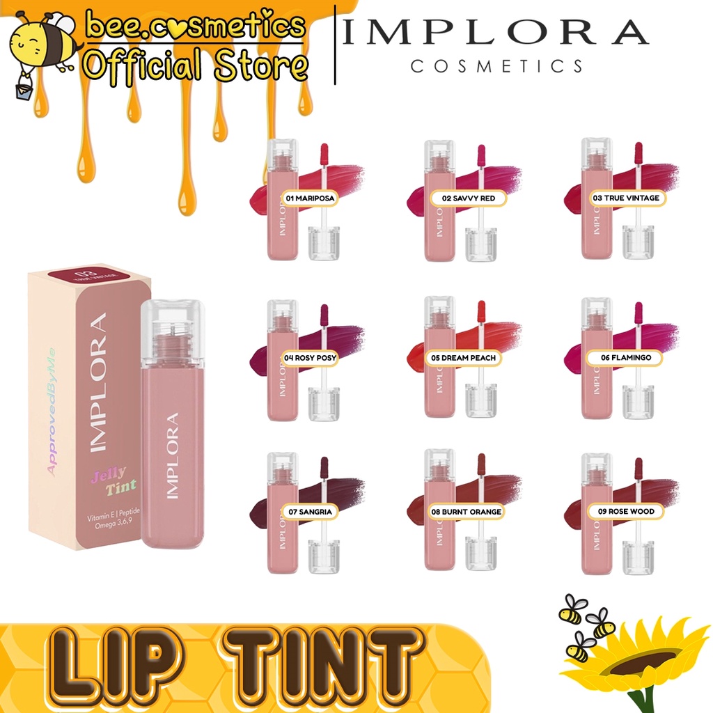 Jual IMPLORA JELLY TINT / LIP TINT JELLY / LIP TINT GLOSSY ALL SHADE