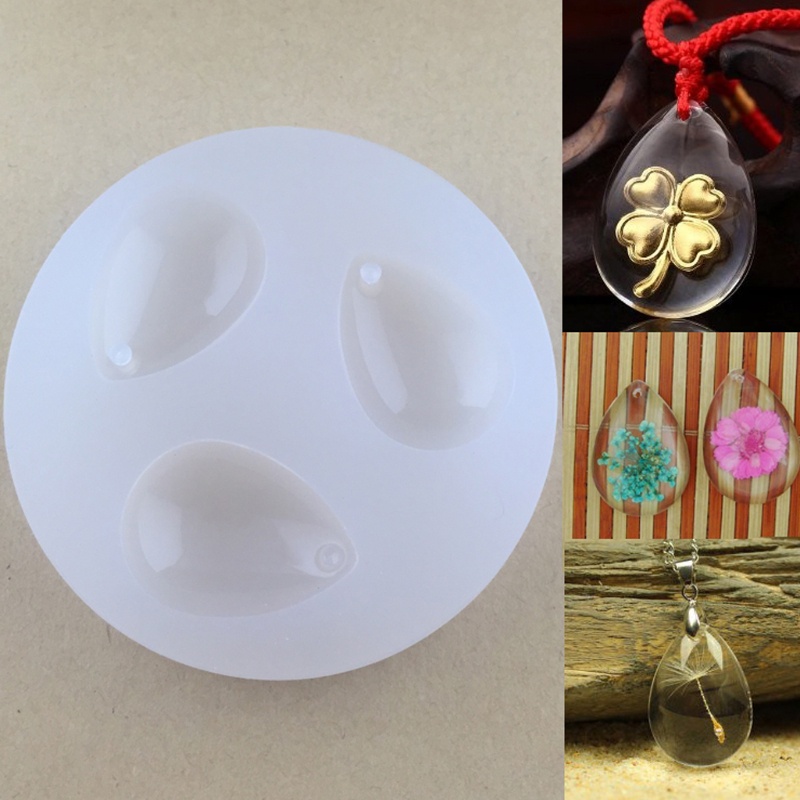 SIY  DIY Silicone Pendant Water Drop Gem Mold Resin Casing Craft Making Tool Jewelry