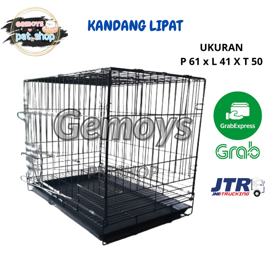 KANDANG KUCING LIPAT UKURAN 60