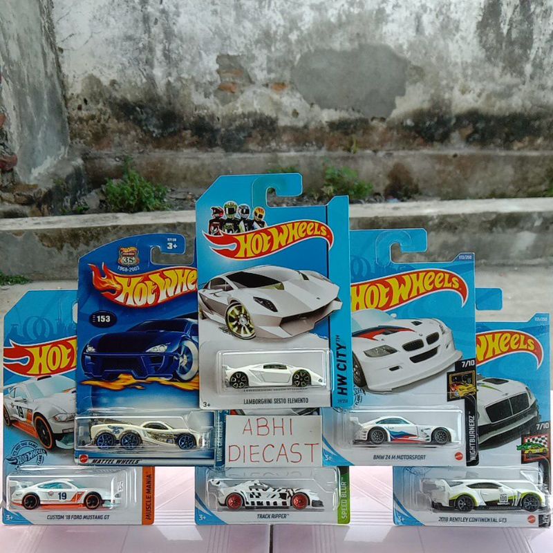 Hotwheels lamborghini sesto elemento bmw z4 m putih hot wheels mobil derek tow jam bentley gt3 white