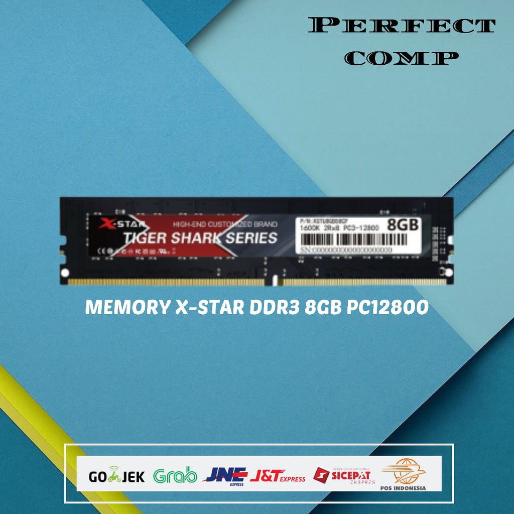 Memory RAM DDR3 8GB XSTAR TIGER SHARK