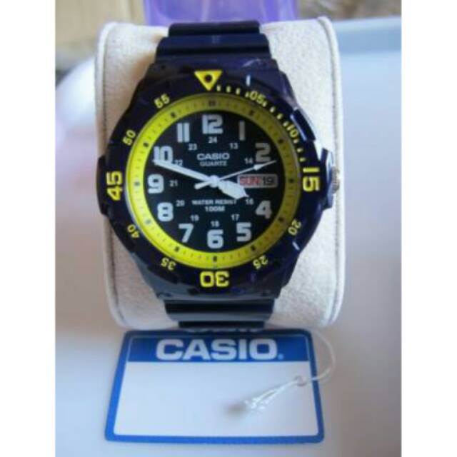 Casio Mrw200hc 2bv Jam Tangan Pria Karet Navy Blue 