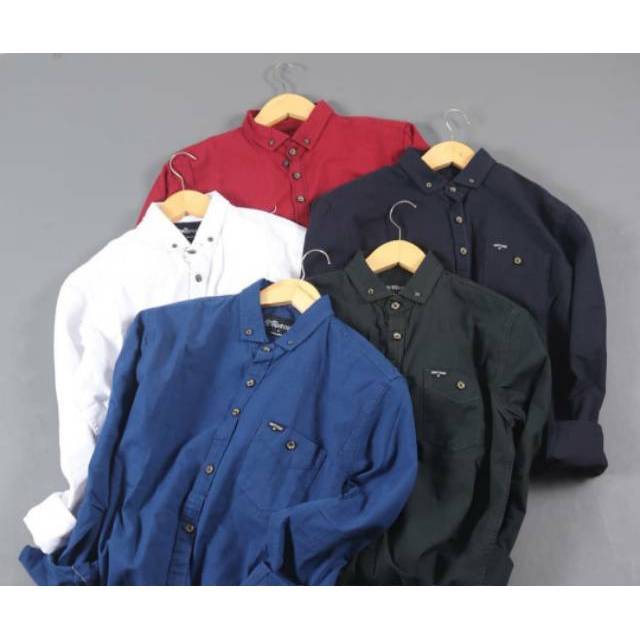 Kemeja polos eighty eight lengan panjang