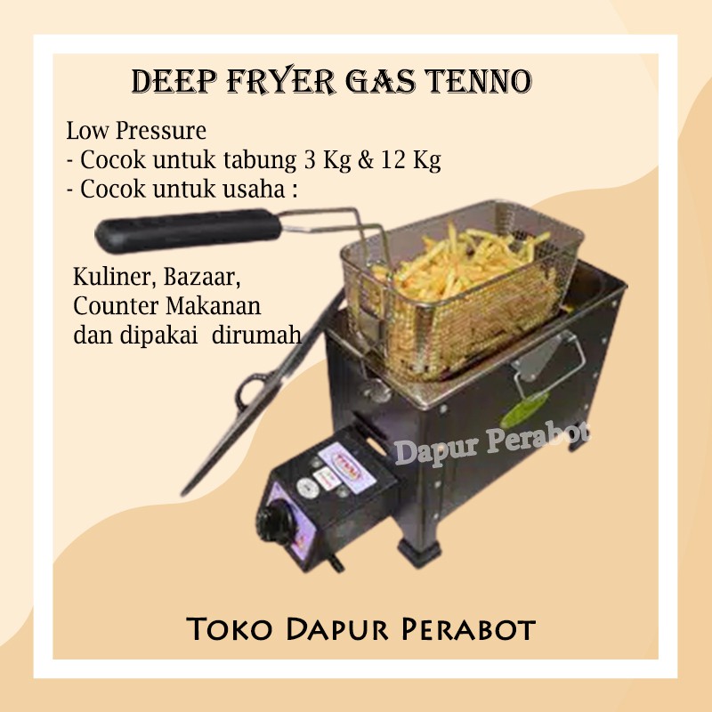DEEP FRYER GAS PENGGORENGAN KENTANG