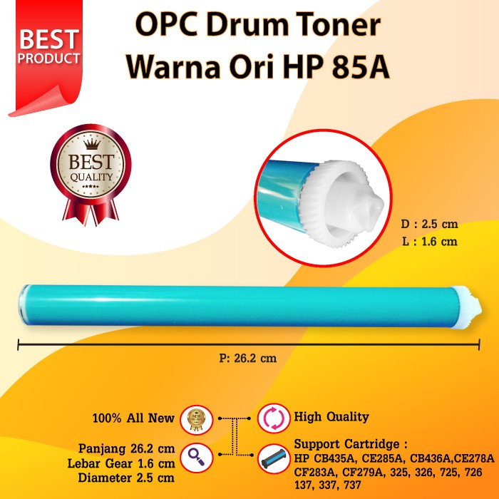 OPC Drum Toner Cartridge HP 35A CB435A 85A CE285A CB436A 78A CE278A 83A Printer P1005 P1102 LBP6030