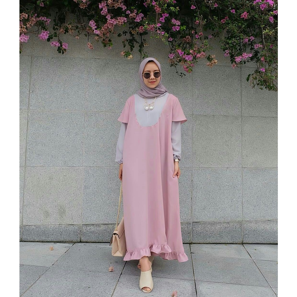 FIANDRA DRESS - DRESS KEKINIAN - DRES JUMBO - DRESS MUSLIM