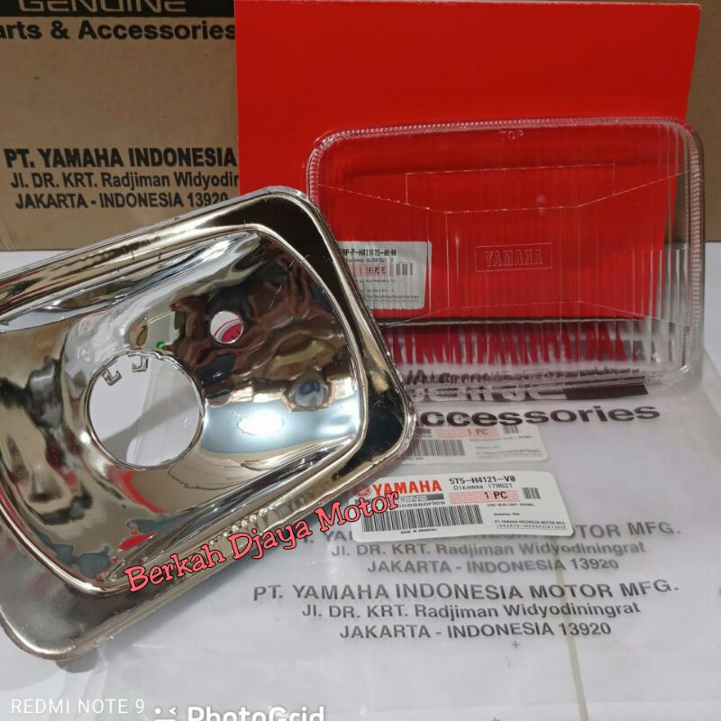 Reflektor  lampu kotak 5t5 rx king cobra master rx s mika original