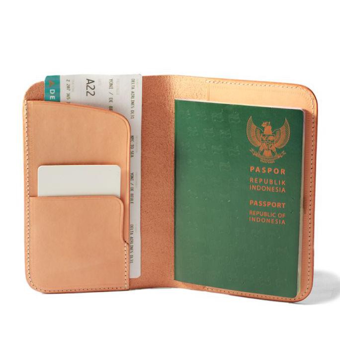 VOYEJ PASSPORT COVER AMERICANA - DOMPET PASSPORT - BEIGE