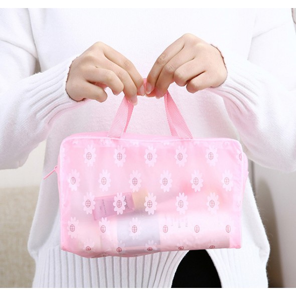 Tas Kosmetik Transparan Murah Waterproof Tas Make Up Cosmetic Bag Storage Transparan Anti Air Cosmetic Pouch Waterproof