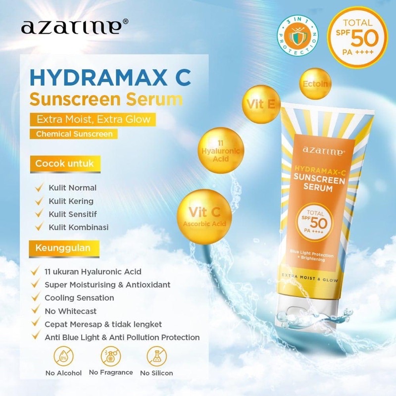 Azarine Hydramax-C Sunscreen Serum SPF 50 PA++++ 40ml