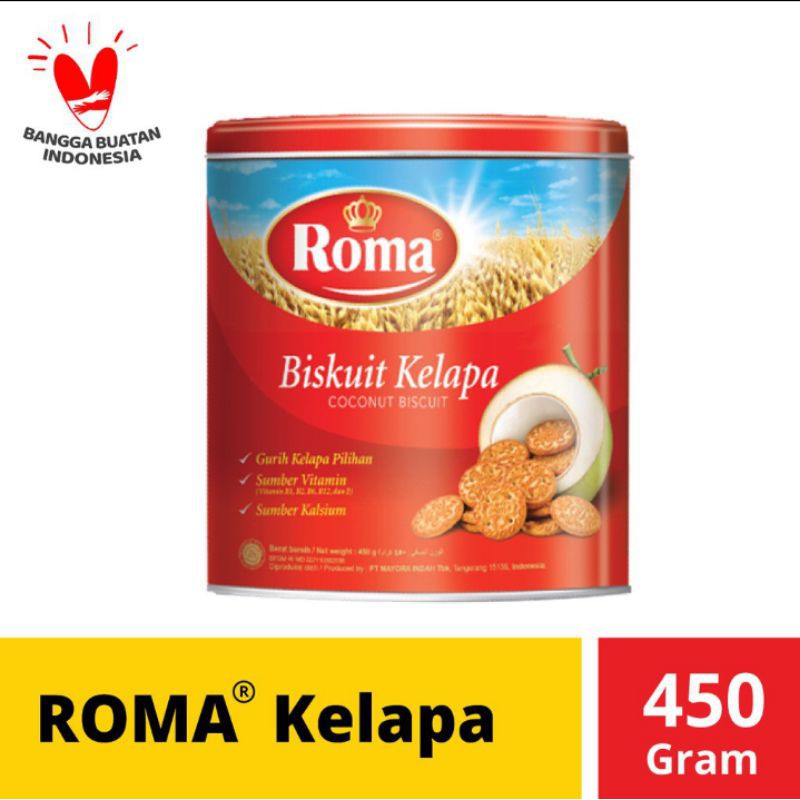 

ROMA KELAPA KALENG 450 GRAM