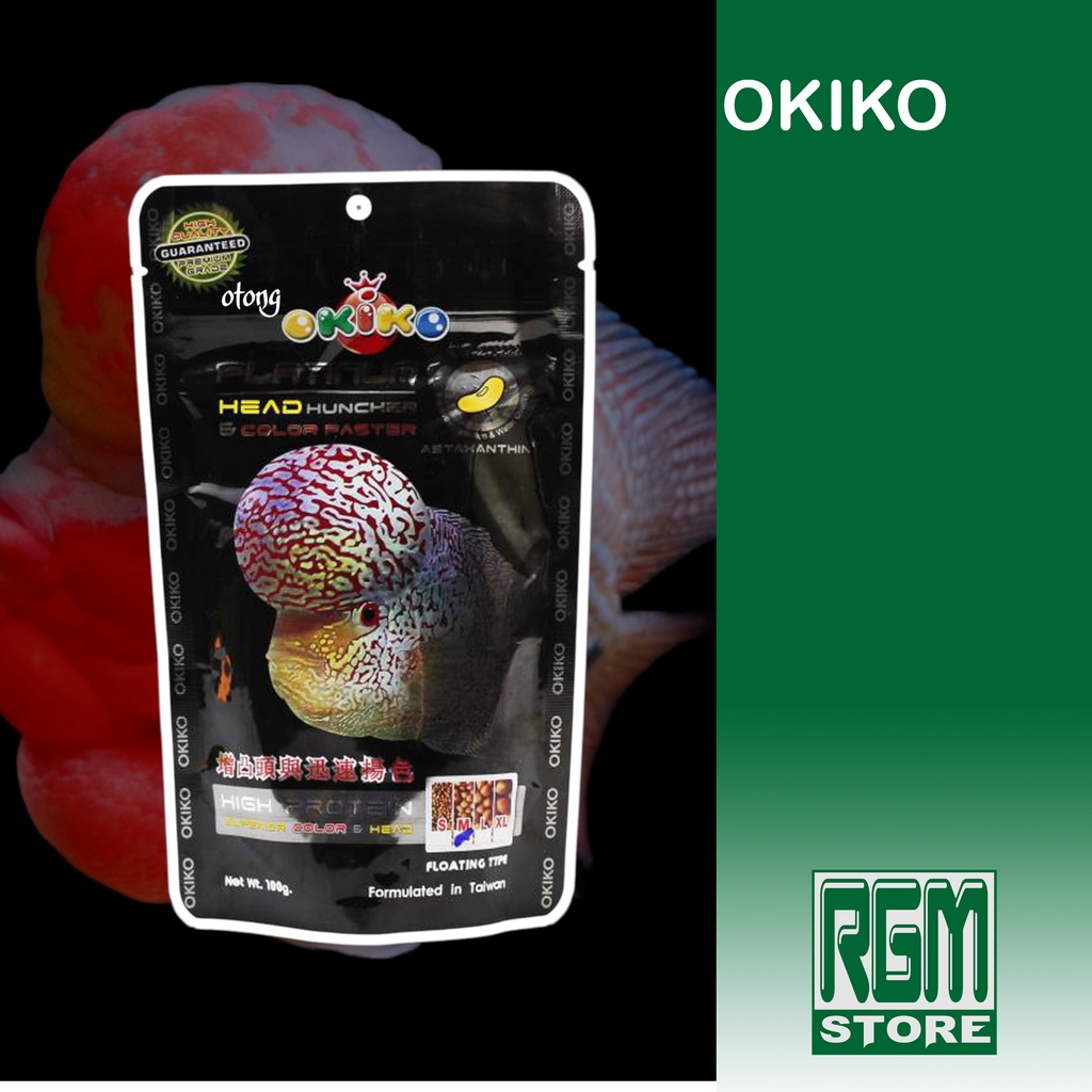 OKIKO platinum makanan pakan ikan louhan lohan murah