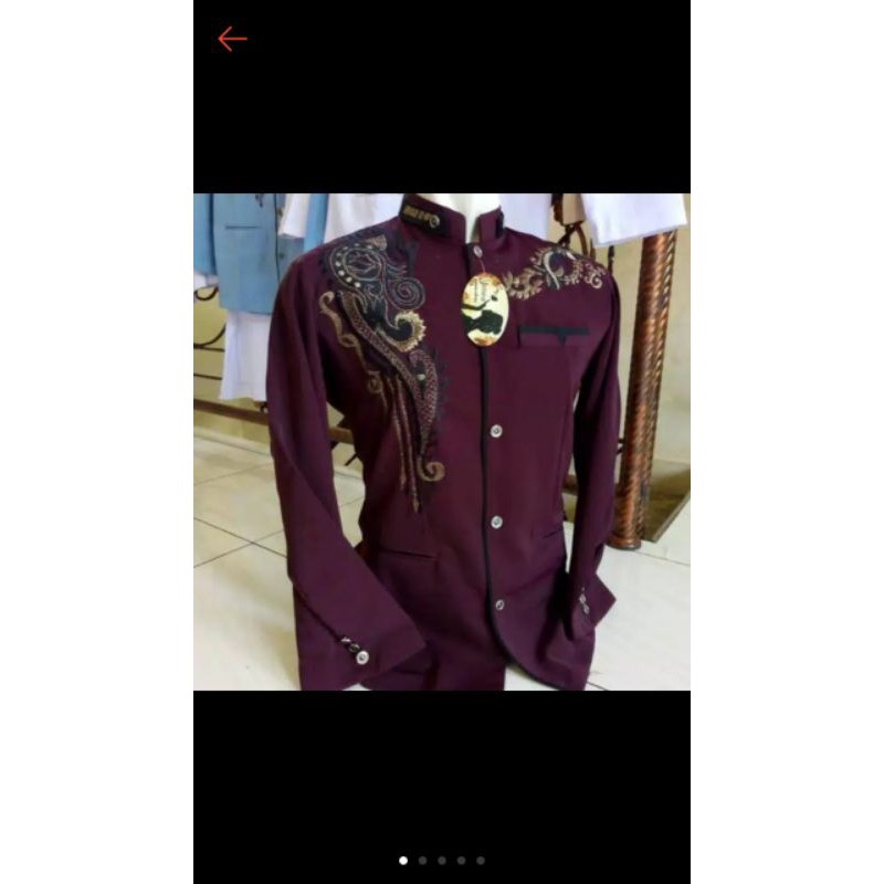 JASKO HITAM BORDIR TEBAL HALUS