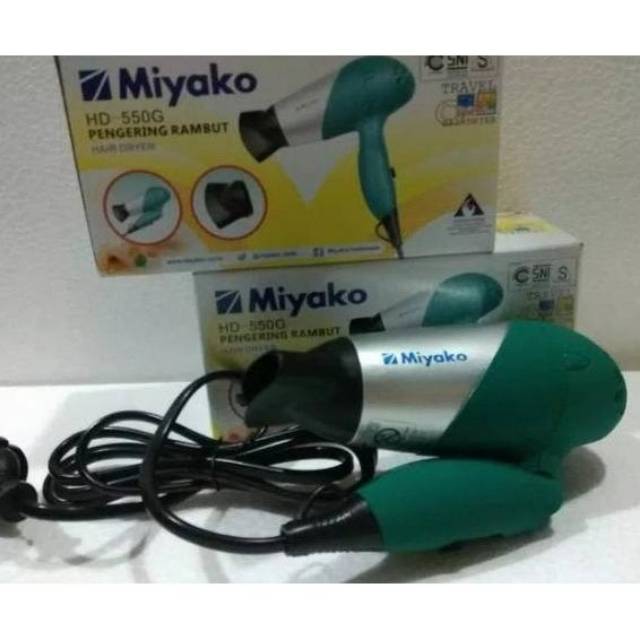 Miyako Pengering Rambut/ Hairdryer Mini HD550 400Watt