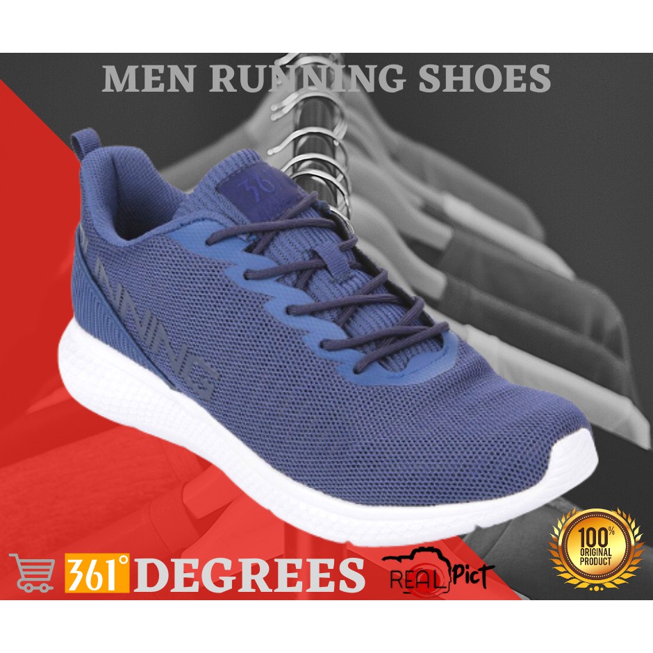 Sepatu Sneaker Pria Olahraga Running Casual 361 Degrees Men Running Shoes Original Limited 42-43