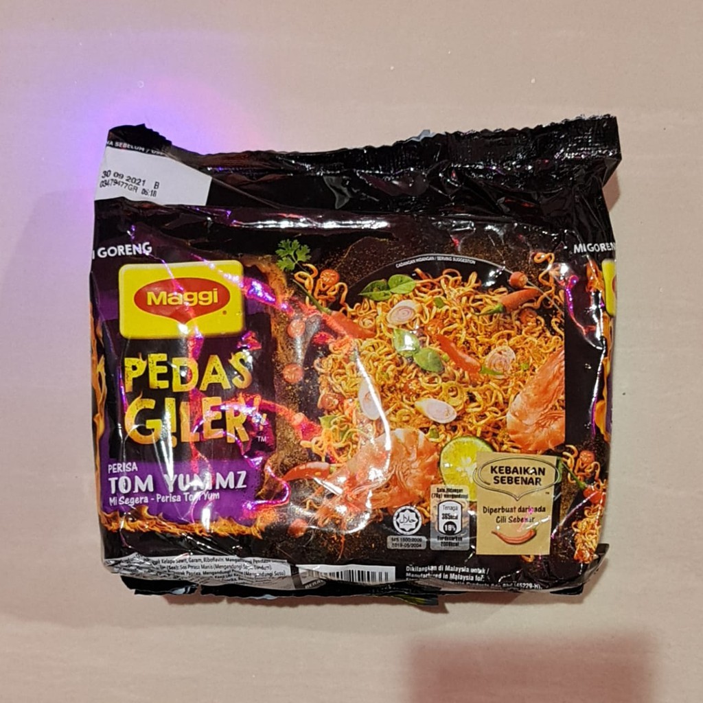 Mie Maggi Pedas Giler Perisa Tom Yummz Yam Yum Malaysia ( 5 x 75 Gr )