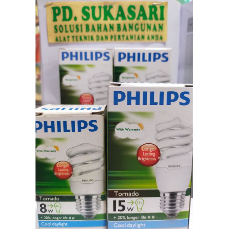 Lampu philips spiral tornado