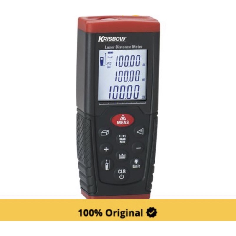 Meteran laser digital 100m krisbow/ laser distance meter 100m krisbow