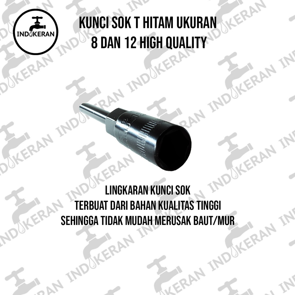 INDOKERAN - Kunci Sok T Hitam - High Quality