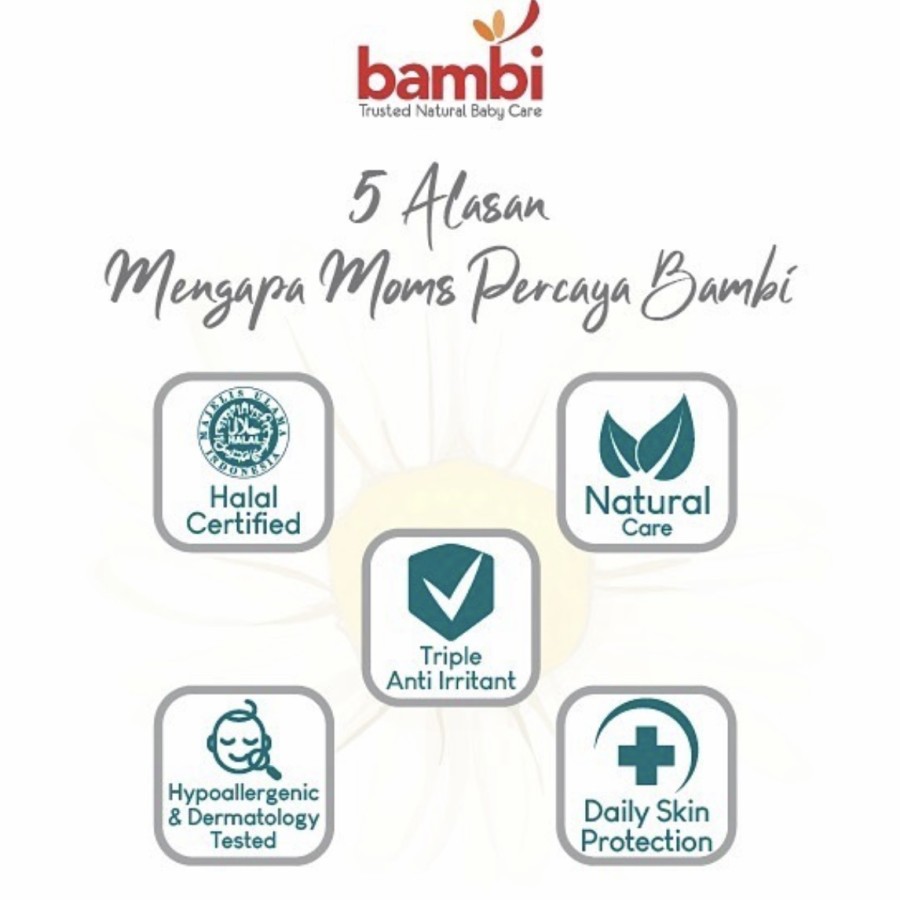 Bambi Diaper Rash Cream 50ml / Krim Popok Bayi
