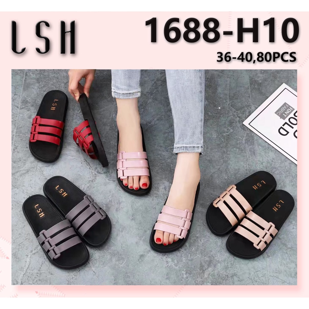 PROMO NGABISIN STOCK!!!! NEW Sandal Jelly Selop DELPHINE LSH V202 Import