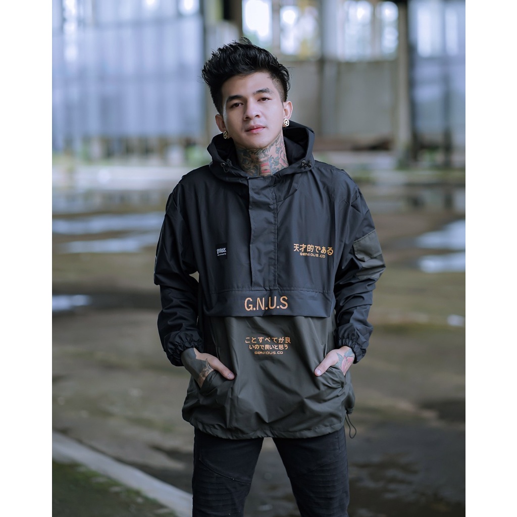 JAKET PRIA - JAKET PARASUT - JAKET CAGOULE GNUS - JAKET KANTONG DORAEMON - JAKET PRIA SALVIO HEXIA-Gambar no 19