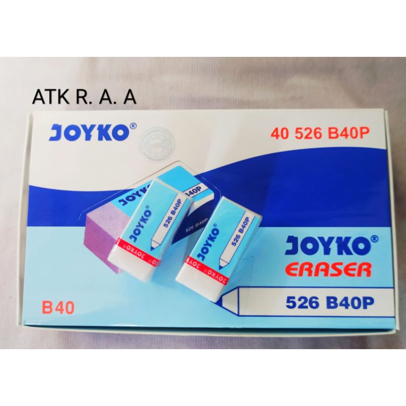 

PENGHAPUS PENSIL JOYKO PUTIH ERASER 526 B40P/PENGHAPUS MURAH/JOYKO ERASER