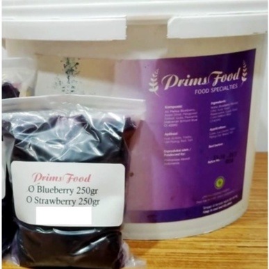 

Selai Bluberi PRIMSFOOD / Blueberry SOFT FILLING / Isian Roti Repack