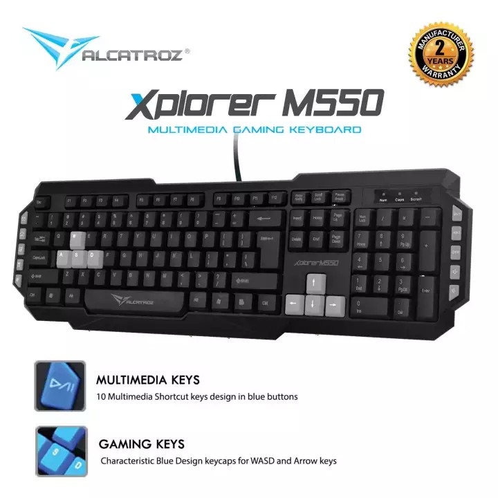 Alcatroz Multimedia USB Keyboard