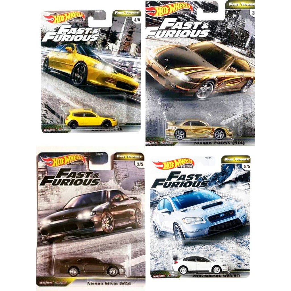 Hot Wheels Fast and Furious TUNERS SET 