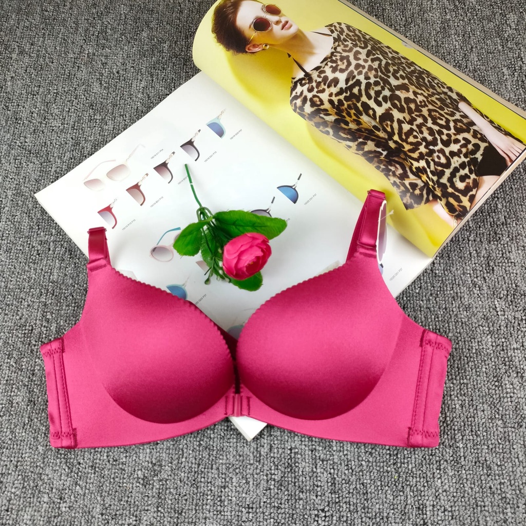 BRA WANITA BW- 6125 , KAITAN DEPAN IMPORT TIDAK ADA KAWAT BUSA NYAMAN BAGIAN TIPIS PAS RAMPING BERNAPAS TIGA DIMENSI BH TIDAK ADA JEJAK TIDAK LICIN LEMBUT BRA TEBAL SIZE 32-38