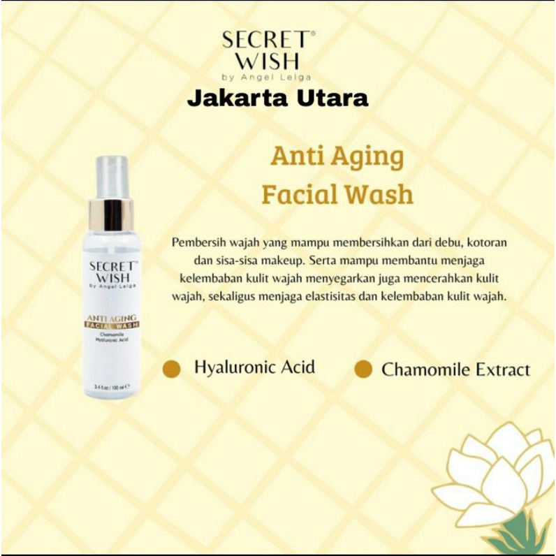 Secret Wish Anti Aging Exclusive Facial Wash Ready