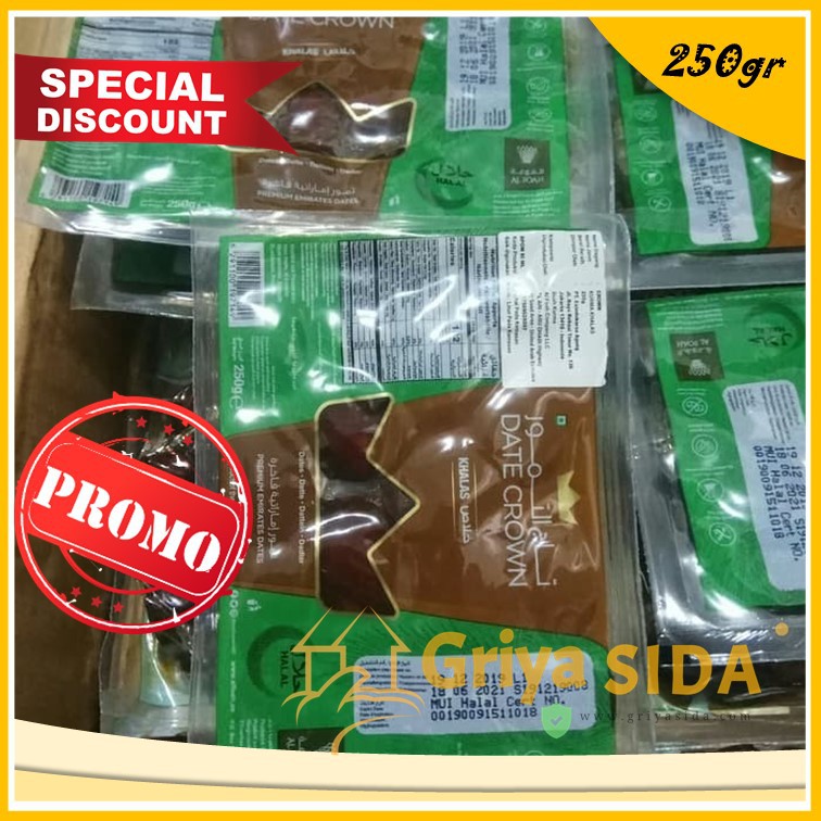 Kurma Khalas Thermo Premium Dates 250Gram Kurma Kholas