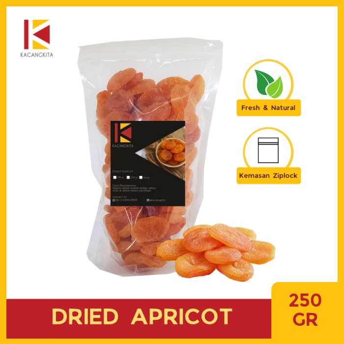 

Buah Aprikot Kering / Dried Apricot 250gr