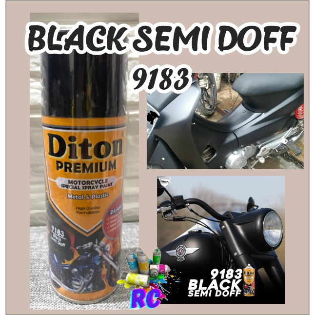 Jual Cat Pilox Diton Premium Black Semi Doff Cc Hitam Semi Doff