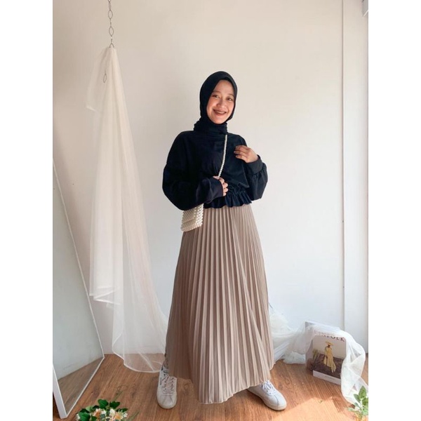 Rana Skirt Rok/Kulot Rample Plisket Kecil-6
