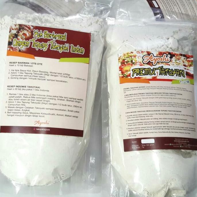 

Biang Tepung Takoyaki 1Kg Atau Premix Takoyaki Halal