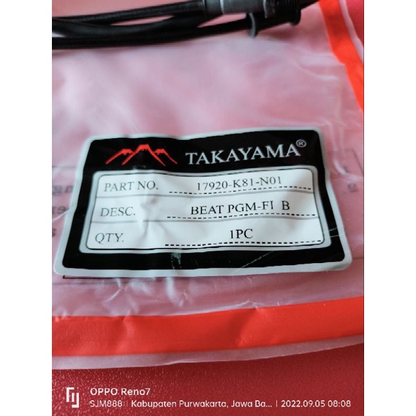 kabel gas motor beat pgm-fi B