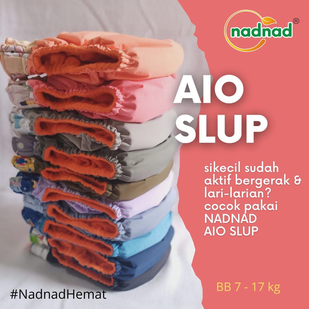 MBS Clodi Nadnad Cloth Diaper Aio Slup Celana Popok Pampers Kain Cuci Ulang