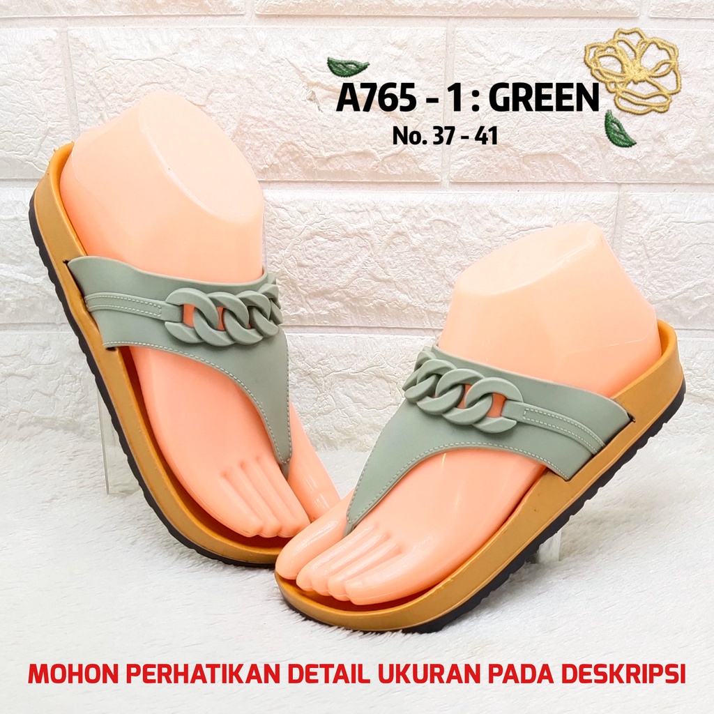 PROMO !! SANDAL JEPIT WANITA VEROTINO KODE A765 - 1 RANTAI WR || SANDAL JEPIT RANTAI SANDAL IMPORT VEROTINO A765  - 1 BEST SELLER