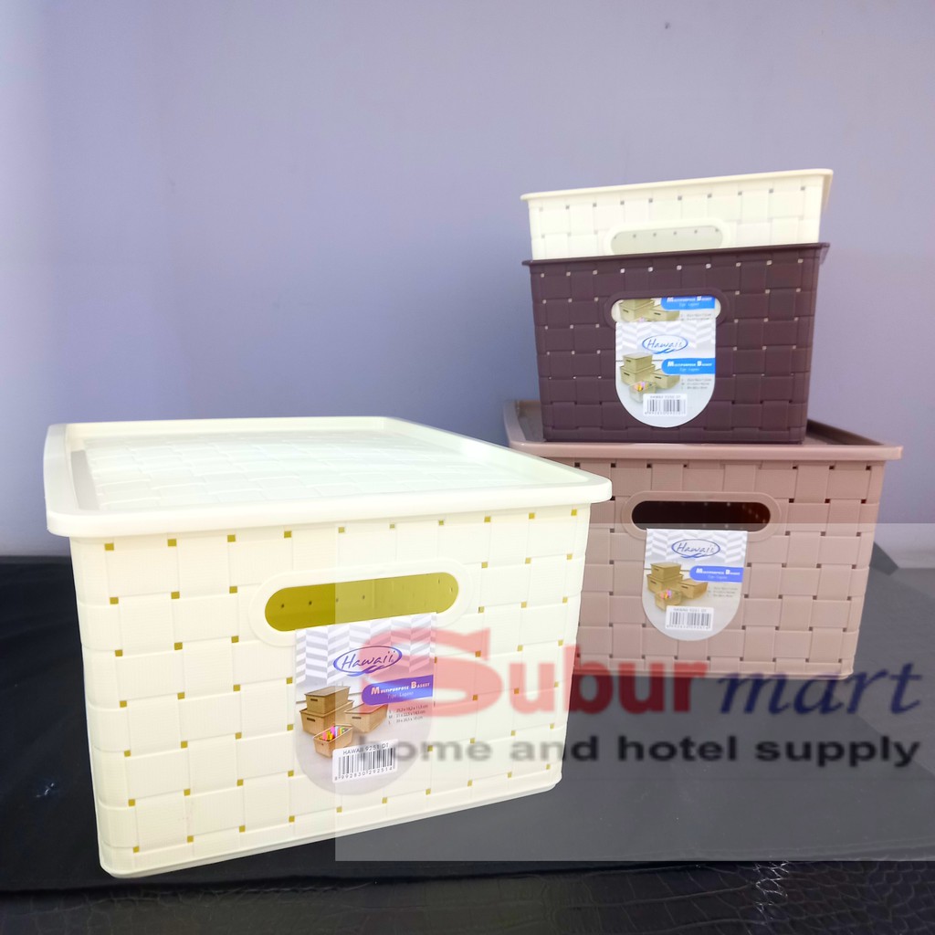 Hawaii Lugano Keranjang Dengan Tutup (S) 9250 DT